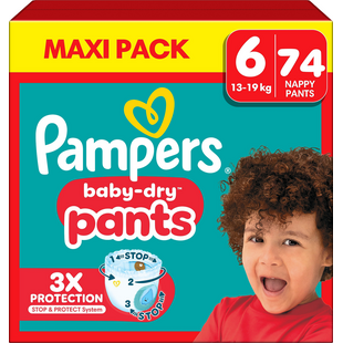 Pampers Baby Dry Pants - Maat 6 - 74 Luierbroekjes