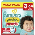 Pampers Pampers Premium Protection Pants - Maat 3 - 64 Luierbroekjes