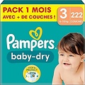 Pampers Pampers Baby Dry - Maat 3 - 222 Luierbroekjes