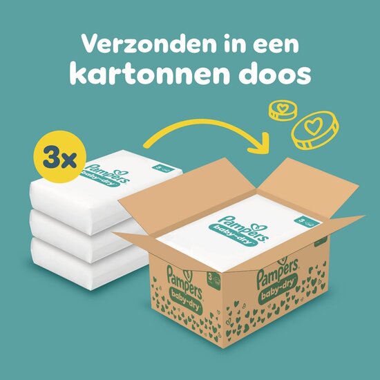 Pampers Pampers Baby Dry - Maat 3 - 222 Luierbroekjes