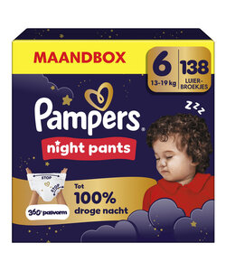 Pampers Night Pants - Maat 6 - 138 Luierbroekjes