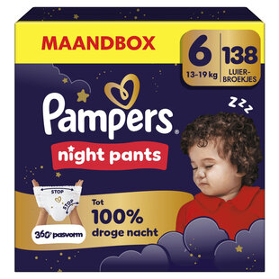 Pampers Night Pants - Maat 6 - 138 Luierbroekjes