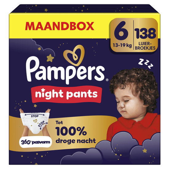 Pampers Pampers Night Pants - Maat 6 - 138 Luierbroekjes