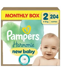 Pampers Harmonie - Maat 2 - 204 Luiers