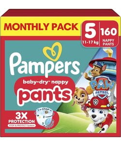 Pampers Baby Dry - nappy Pants - Maat 5 - 160 Luierbroekjes