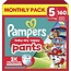 Pampers Pampers Baby Dry - nappy Pants - Maat 5 - 160 Luierbroekjes
