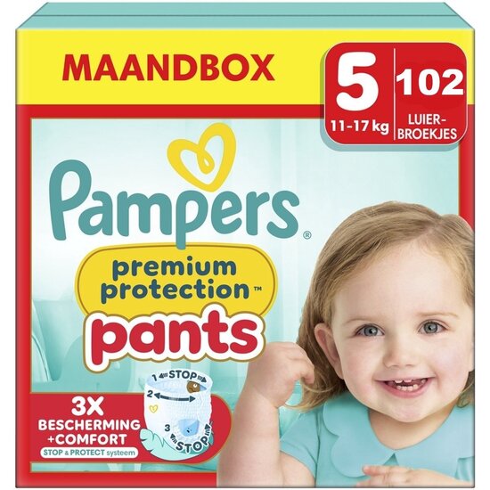 Pampers Pampers Premium Protection Pants - Maat 5 - 102 Luierbroekjes