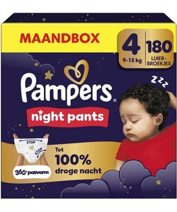 Pampers Night Pants - Maat 4 - 180 Luierbroekjes
