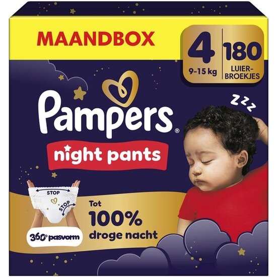 Pampers Pampers Night Pants - Maat 4 - 180 Luierbroekjes