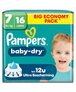 Pampers Baby-Dry Maat 7 15kg+  - 16  Luiers