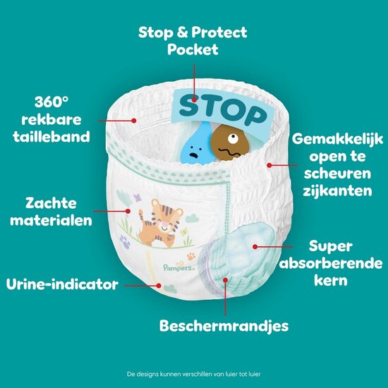 Pampers Pampers Baby-Dry Nappy Pants – Maat 6 –138 Luierbroekjes 
