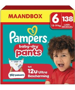 Pampers Baby-Dry Nappy Pants – Maat 6 – 138 Luierbroekjes 