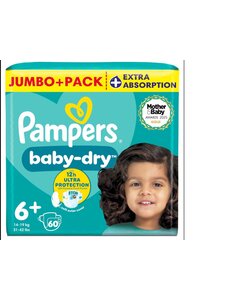 Pampers Baby Dry - Maat 6+ - 60 Luiers
