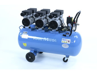 TM 100 Liter professioneller geräuscharmer Kompressor 3 PS 230 V