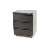 Modularer Werkzeugschrank mit 3 Schubladen SCHWARZ