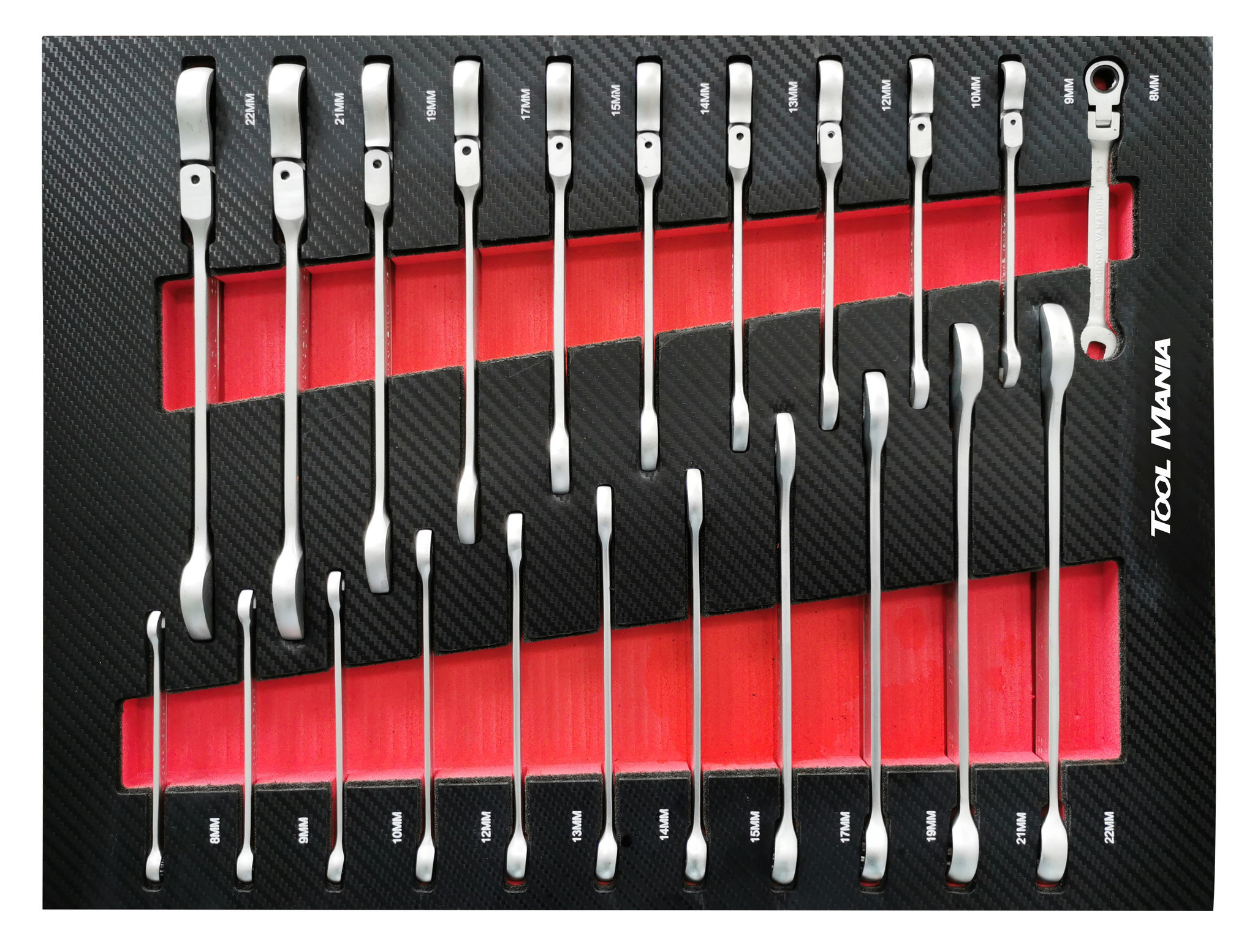 TM XL Premium Werkzeugwagen 7 Schubladen Werkstattwagen mit Werkzeug befüllt 274 teilig