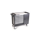 TM XL Premium Werkzeugwagen 7 Schubladen Werkstattwagen mit Werkzeug befüllt 274 teilig