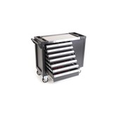 TM XL Premium Werkzeugwagen 7 Schubladen Werkstattwagen mit Werkzeug befüllt 274 teilig