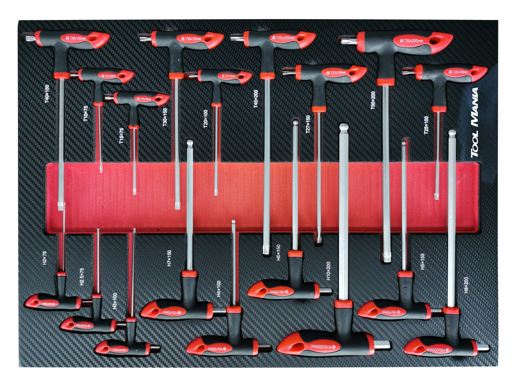 TM XL Premium Werkzeugwagen 7 Schubladen Werkstattwagen mit Werkzeug befüllt 274 teilig