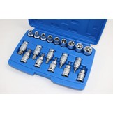 19 Teil 1/2 "interner und externer Torx-Sockelsatz