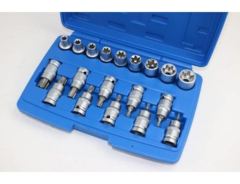 19 Teil 1/2 "interner und externer Torx-Sockelsatz