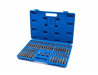 TM 75 teiliges Inbus , Torx-, Spline- und Ribe-Buchsenset