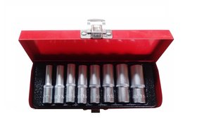 TM 8 Stück 1/4 "Long Socket Set