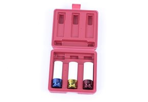 TM 3-teiliges langes Impact-Socket Schlagschraubernüssemit Kunststoffschutzhülsen