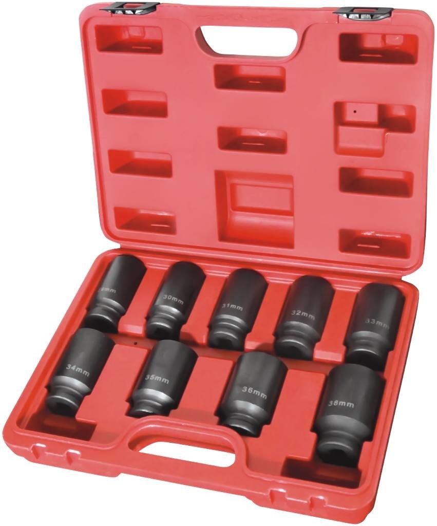 9 Stück 1/2 "Impact-Socket Schlagschraubernüsse