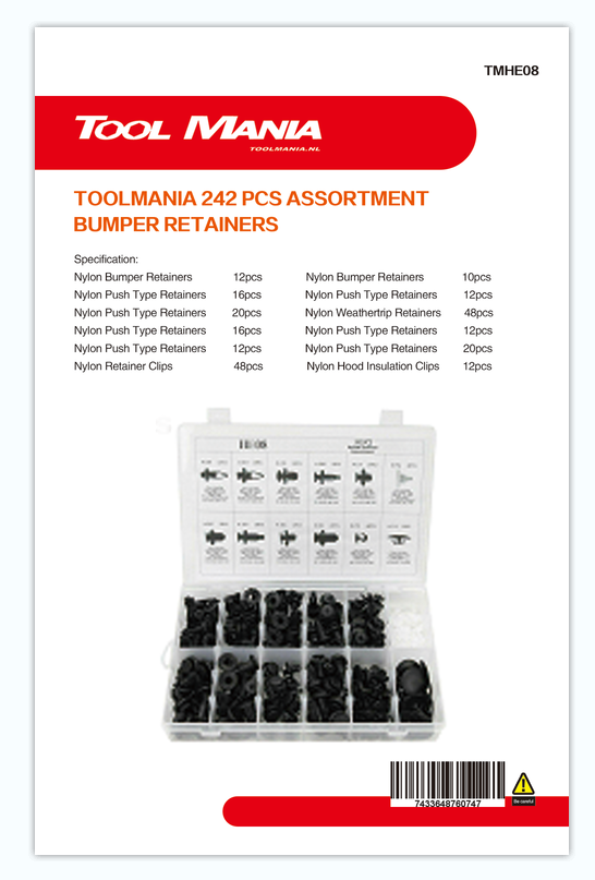 TM 242 Stück Sortiment Zierclips für HONDA