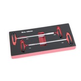 TM 4-teiliges T-Griff-Steckschlüssel-Schaumstoff-Carbon-Inlay