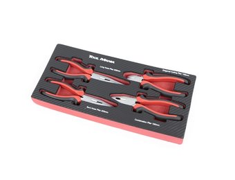 TM 4-teiliges Blockierzangen-Set Schaumstoffeinlage in Carbonoptik