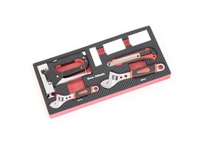 TM 7-teiliger Tacker, Stanley-Messer, Zange mit Schaumstoff-Carbon-Look-Inlay
