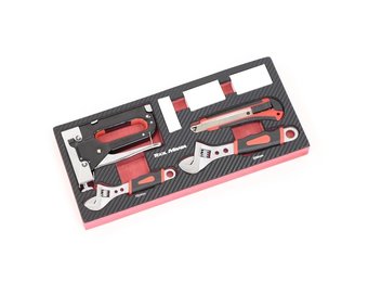 TM 7-teiliger Tacker, Stanley-Messer, Zange mit Schaumstoff-Carbon-Look-Inlay