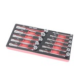 TM 11-teiliges Rohrzangen-Set in Schaumstoffeinlage in Carbonoptik