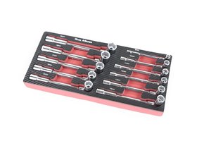 TM 11-teiliges Rohrzangen-Set in Schaumstoffeinlage in Carbonoptik