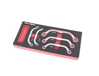 TM 5-teiliges Starter Key Set in Schaumstoffeinlage in Carbonoptik