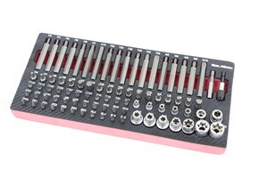 TM 85-teiliges Bitset in Schaumstoffeinlage in Carbonoptik