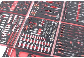 TM 262-teiliges Premium-Werkzeug, das mit Carbon-Look gefüllt ist