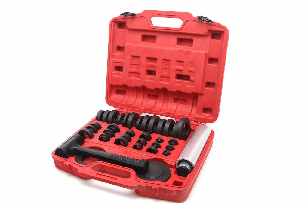 TM 37-teiliges Radlager- und Dichtungs-Demontageset inklusive rückstoßfreiem Hammer
