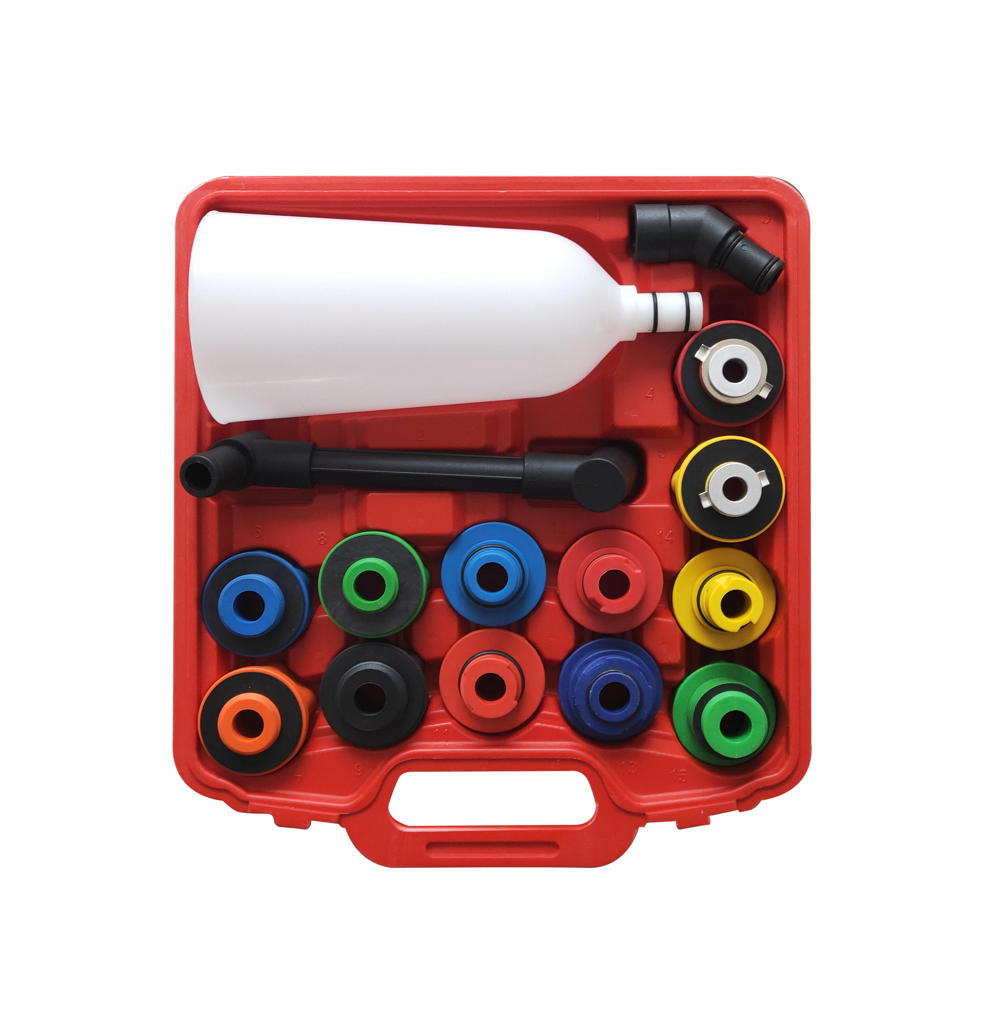 TM 15 teiliges Öltrichterset mit 12 Adaptern
