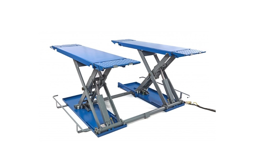 TM 3 Tonnen Reifendienst Scherenhebebühne , Reinigungsbrücke, Reinigungsbrücke, Reifenbrücke - 230 Volt