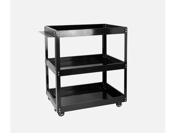 TM 3-stöckiger universeller mobiler Werkzeugwagen, Detaillierungswagen – SCHWARZ
