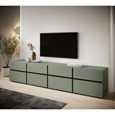 TV Board , TV Schrank ,  Modernes Design 224,8x40x48,2 cm Grün