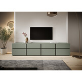TV Board , TV Schrank ,  Modernes Design 224,8x40x48,2 cm Grün
