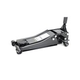 TM Extra niedriger Wagenheber, Garagenheber, 2,5 Tonnen Doppelkolben Schwarz