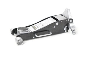 TM Extra niedriger Wagenheber, Garagenheber, Rangierwagenheber 2,5 T Doppelkolben Aluminium / Stahl