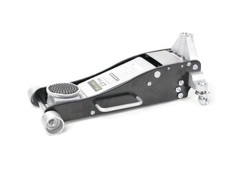 TM Extra niedriger Wagenheber, Garagenheber, Rangierwagenheber 2,5 T Doppelkolben Aluminium / Stahl