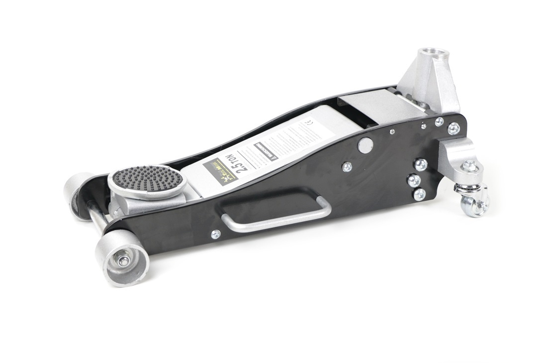 TM Extra niedriger Wagenheber, Garagenheber, Rangierwagenheber 2,5 T Doppelkolben Aluminium / Stahl