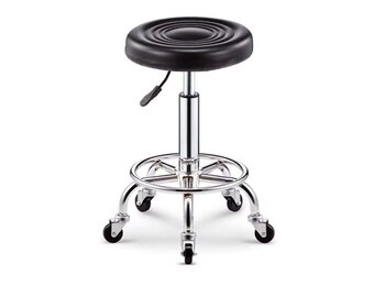 Arbeits-Hocker schwarz, Rollhocker, Arbeitsstuhl, Hocker